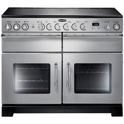 Rangemaster Excel 110 Electric Ceramic Range Cooker Stainless Steel/Chrome Trim